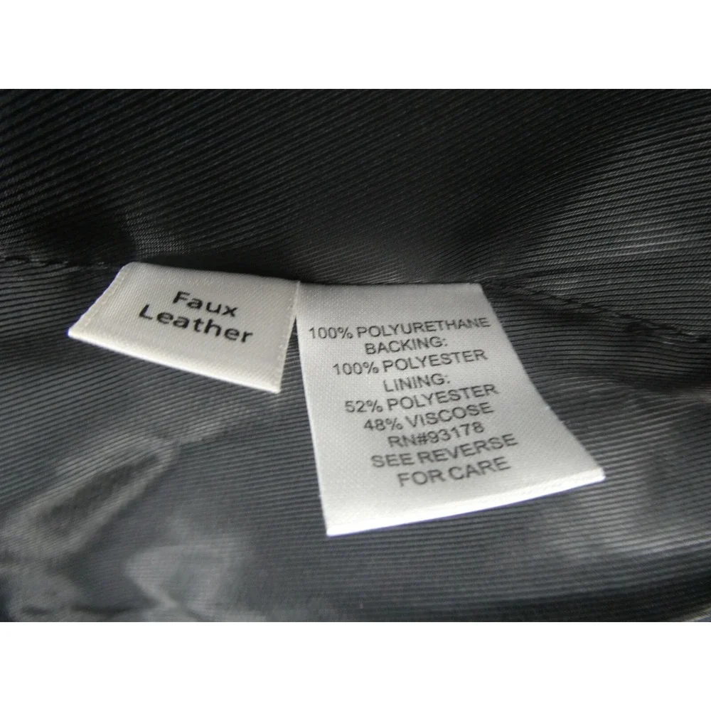 Truth Women's Faux Leather Jacket Black Size 10‎